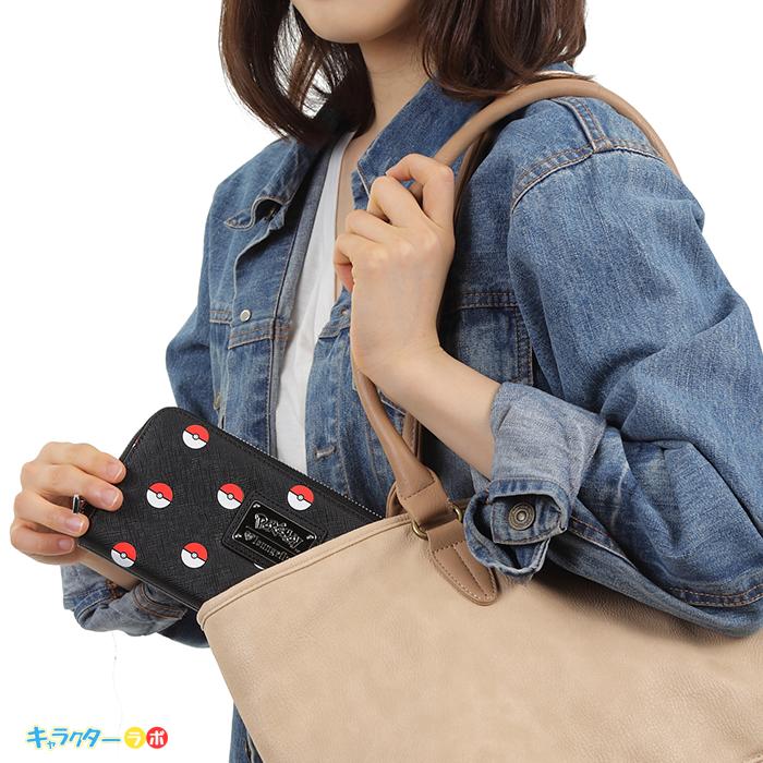 ポケモン 長財布 モンスターボール ブラック